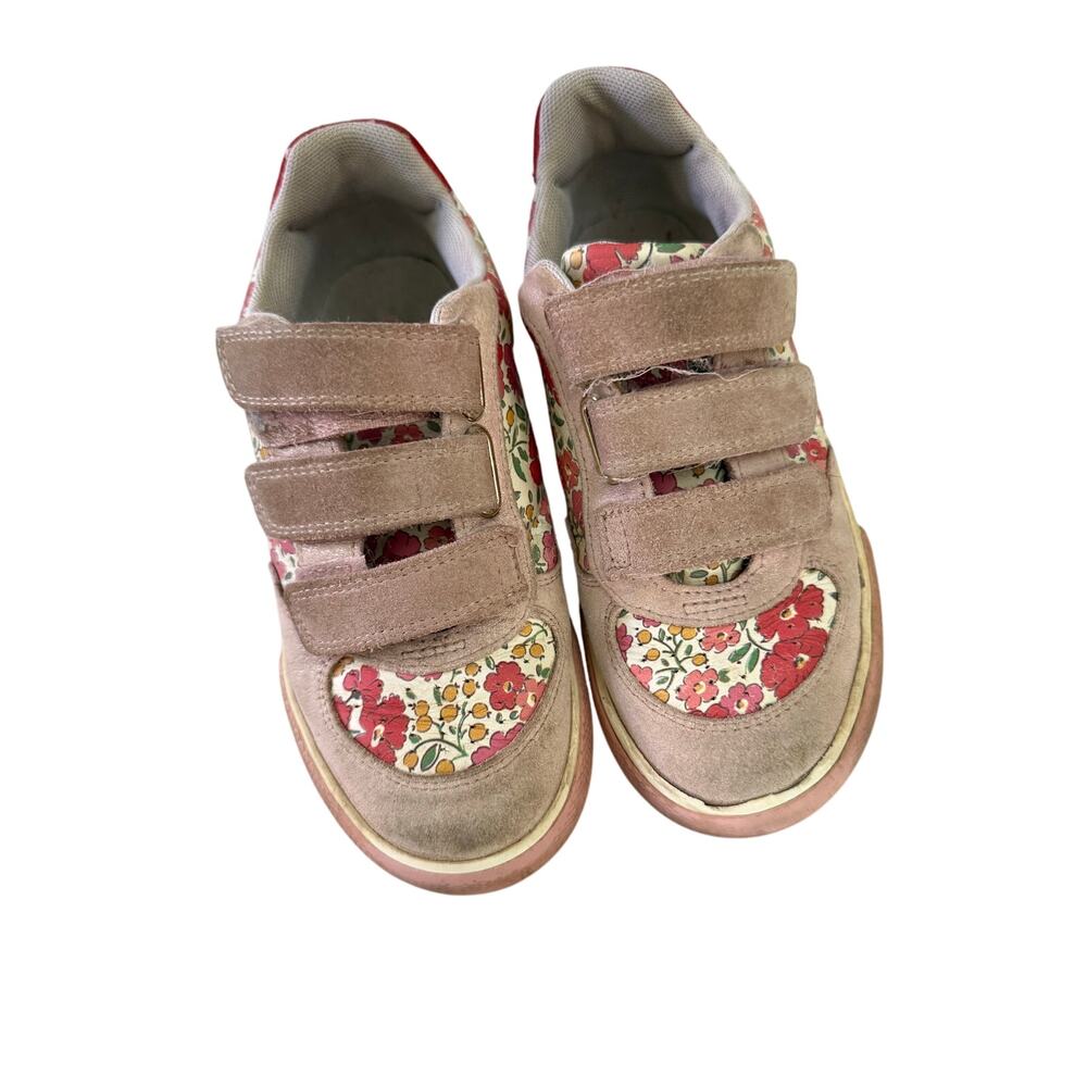 Mini Boden pink sneakers velcro child size 12.5 EU 30